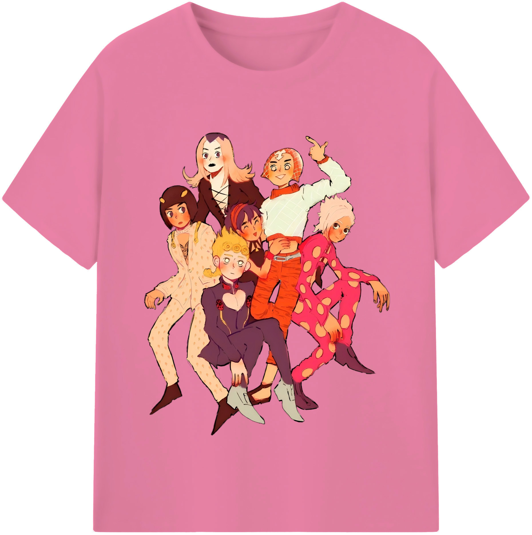 （画像用） ジョジョの奇妙な冒険 JoJo's Bizarre Adventure 綿100％半袖Tシャツ（フロントプリント）